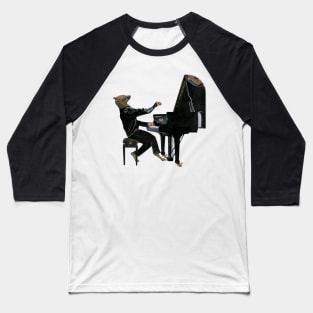 Jazz Piano Player Fantasy Artwork Baseball T-Shirt
